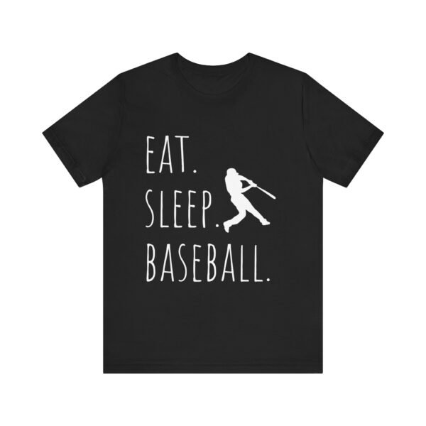 eat sleep baseball unisex tee, baseball fan shirt, sports t shirt, gift for baseball lovers, casual athletic wear