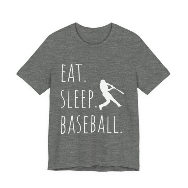 eat sleep baseball unisex tee, baseball fan shirt, sports t shirt, gift for baseball lovers, casual athletic wear