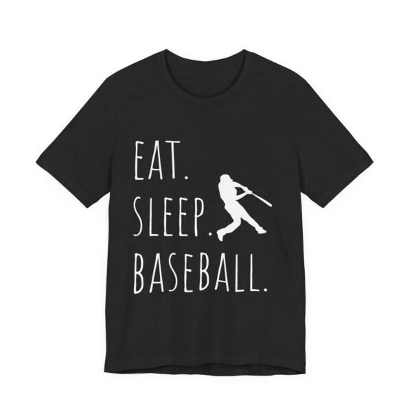 eat sleep baseball unisex tee, baseball fan shirt, sports t shirt, gift for baseball lovers, casual athletic wear