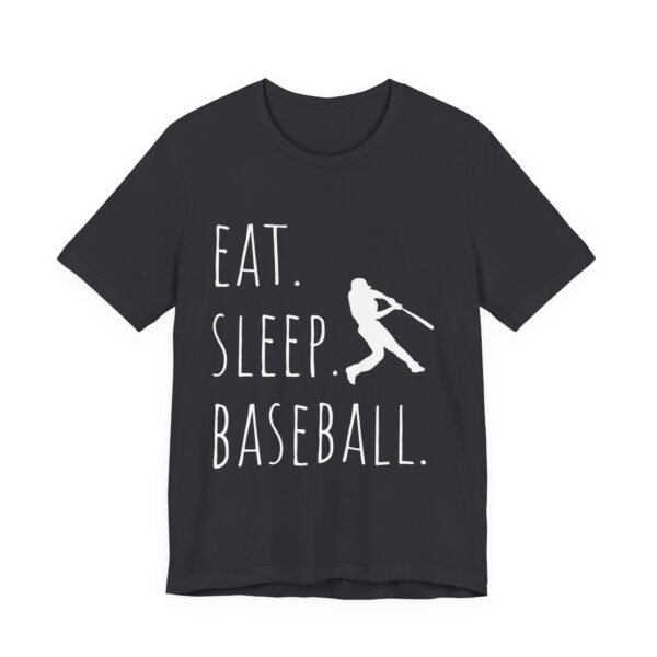 eat sleep baseball unisex tee, baseball fan shirt, sports t shirt, gift for baseball lovers, casual athletic wear