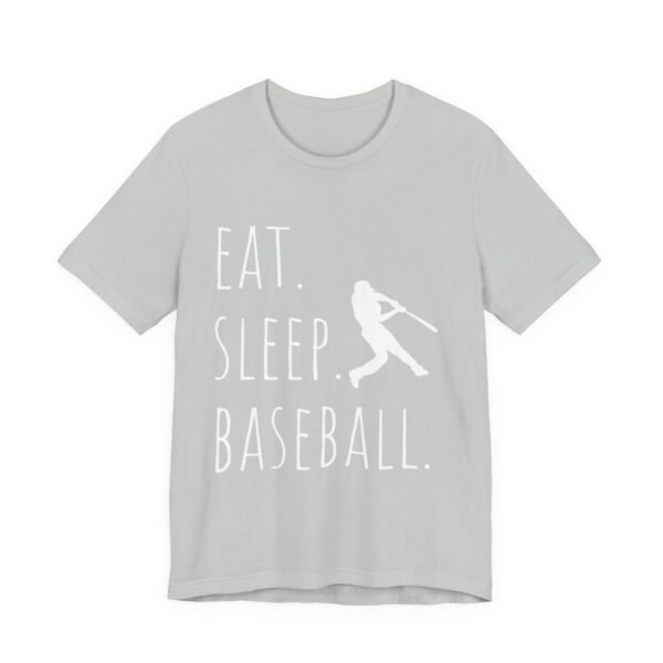 eat sleep baseball unisex tee, baseball fan shirt, sports t shirt, gift for baseball lovers, casual athletic wear
