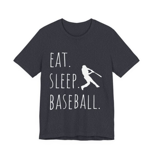 eat sleep baseball unisex tee, baseball fan shirt, sports t shirt, gift for baseball lovers, casual athletic wear