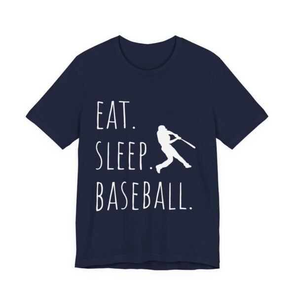 eat sleep baseball unisex tee, baseball fan shirt, sports t shirt, gift for baseball lovers, casual athletic wear