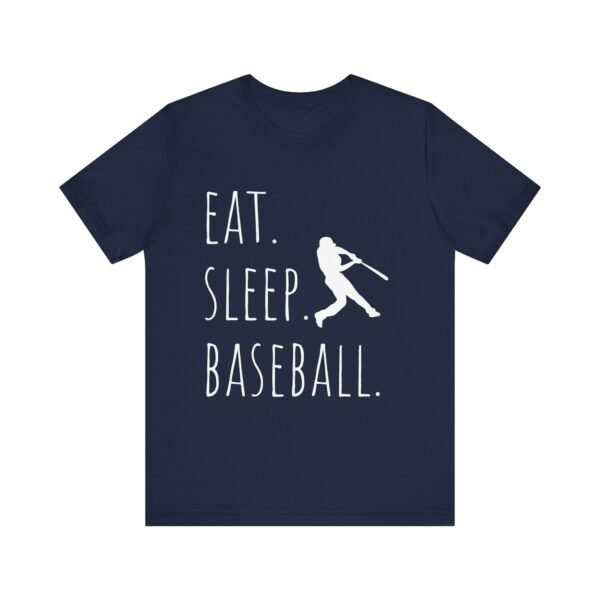 eat sleep baseball unisex tee, baseball fan shirt, sports t shirt, gift for baseball lovers, casual athletic wear