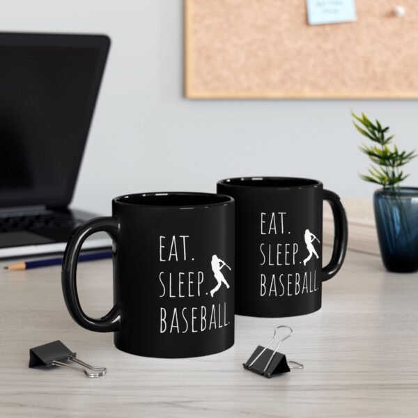 eat. sleep. baseball. mug