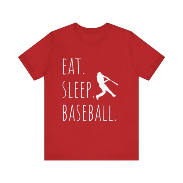 eat sleep baseball unisex tee, baseball fan shirt, sports t shirt, gift for baseball lovers, casual athletic wear