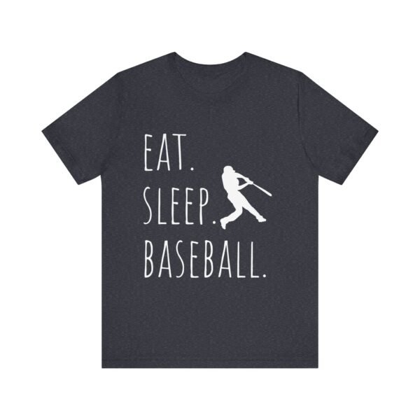 eat sleep baseball unisex tee, baseball fan shirt, sports t shirt, gift for baseball lovers, casual athletic wear